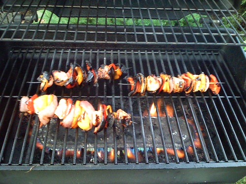 Kabobs On The Grill. Kabobs on the Grill