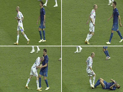 Materazzi gegen Zidane, WM 2006