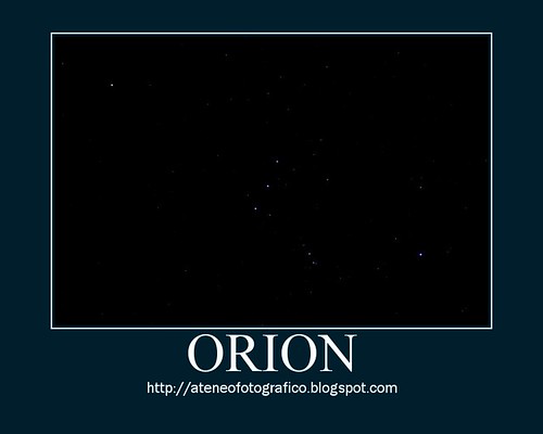 Orion: Betelgeuse, Mintaka, Alnilam, Alnitak, Rigel