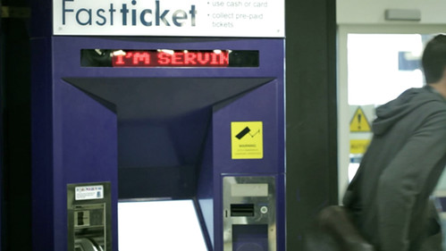 Media Surfaces: The Journey: ticket machines that calm down the queue