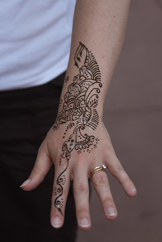 Creative Henna Tattoos in sexy Girls Hand