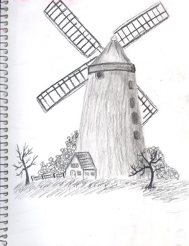 DRAWING windmill by weaselsplace.
