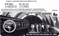 MetroCard Back The First Ride