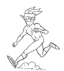 Project Rooftop : Bart as Kid Flash (Inks)