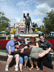 The Supergroup poses in front of Walt and Mickey. (09/20/07)