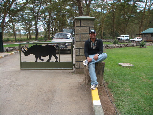 at the entrance of Lake Nakuru