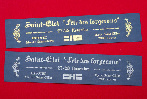 Marque-pages Saint-Éloi, fête des forgerons
