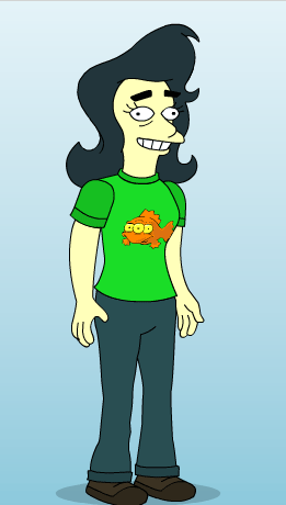 Me as a Simpsons character.