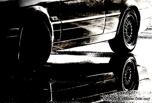 car, photoshop and black and white