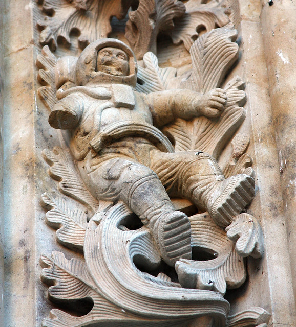 El misterioso Astronauta esculpido en la Nueva Catedral de Salamanca