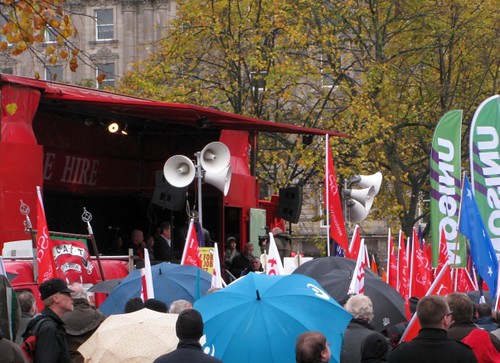Trade Union Rally Belfast October 23rd 2010 04