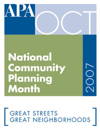 National Community Planning Month logo
