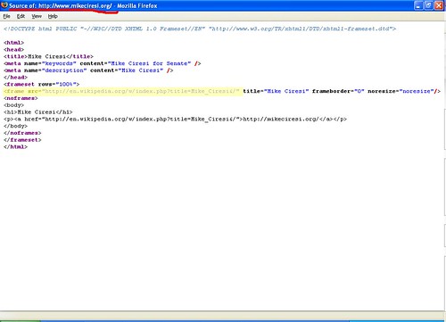 HTML Source of mikeciresi.org