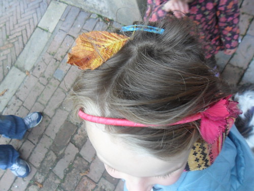 Leaf in her hair