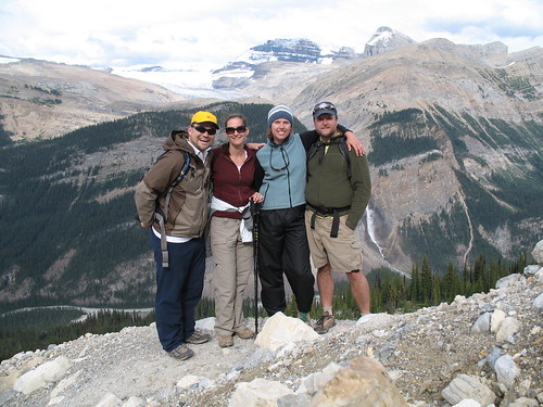 Hiking Group on Iceline Trail in Yoho National Park
