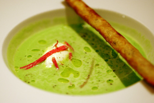 chilled pea soup