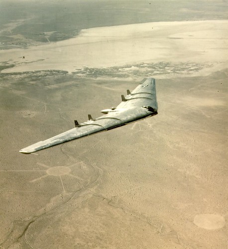 Warbird picture - YB-49 over Rogers Targets