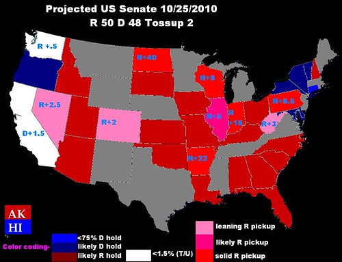 US Senate Projection 10252010 