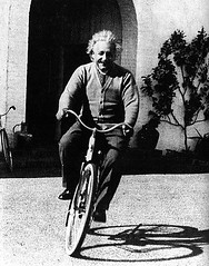 Albert on a bike