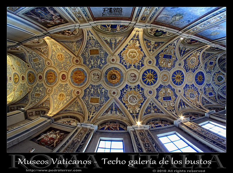 Roma - Museos Vaticanos - Techo galería de los bustos
