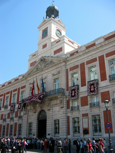 Madrid el reloj de la Puerta del Sol