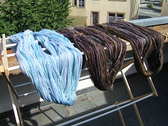 Yarn out to dry