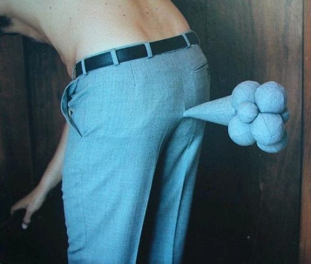 Pants that depicts someone passing gas