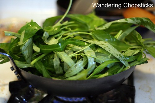 Kangkong Belacan (Malaysian Stir-Fried Water Spinach with Shrimp Paste) 5