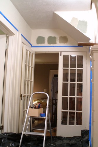 Hallway before paint
