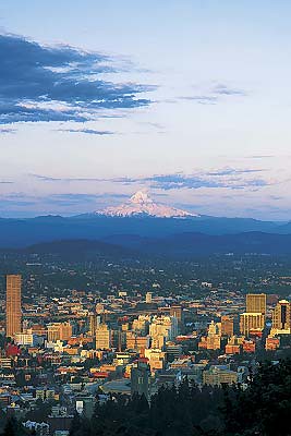Downtown Portland, Oregon & Mt. Hood by travelportland.
