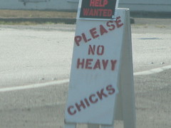 Please no heavy chicks