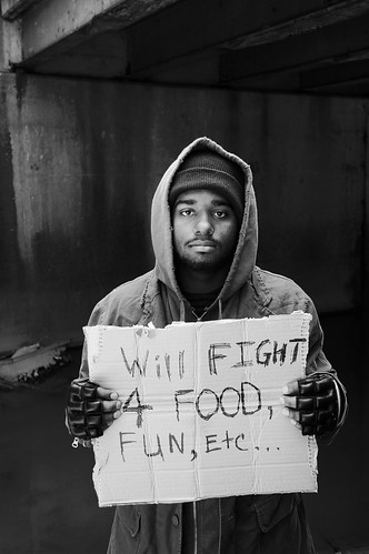 homeless ufc fighter mma photos