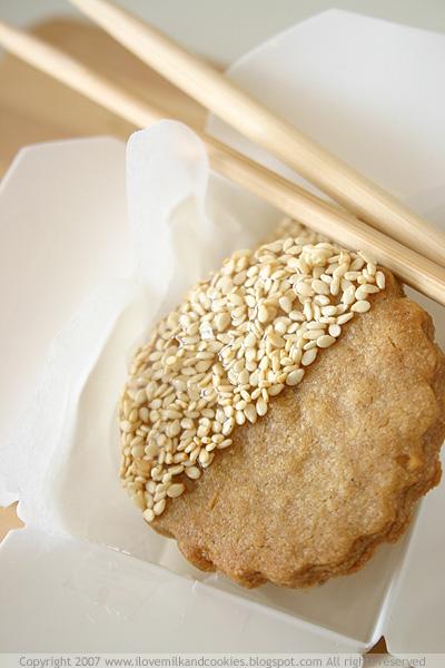 Lemongrass, Ginger and Sesame Biscuits