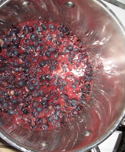 Blueberries on Stove