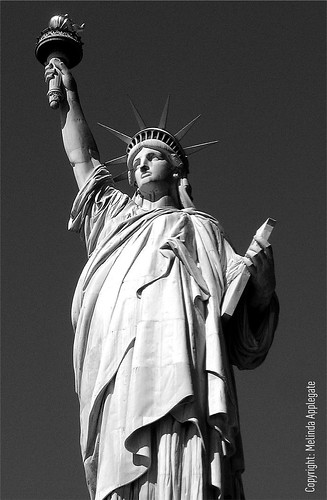Black And White New York. Statue of Liberty, New York