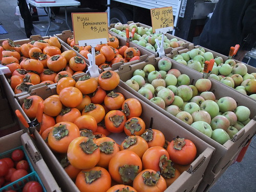 Persimmons are another one of those fruits I don't see locally