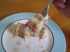Eating of 1st Anniversary Cake