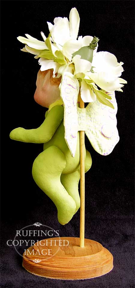 Greta the Flower Baby Original Folk Art Fairy Doll by Elizabeth Ruffing