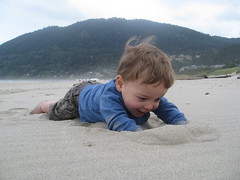 Avi Goes Sand Swimming