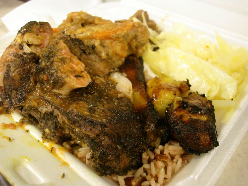 Jerk Chicken/Sweet & Sour Chicken Combo, The Jamaican Dutchy, Midtown NYC