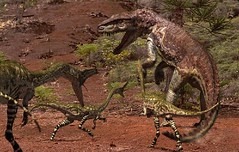 walking with dinosaurs 1999 postosuchus and coelophysis pack