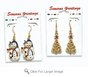 tacky christmas earrings