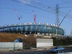 建造中の札幌ドーム