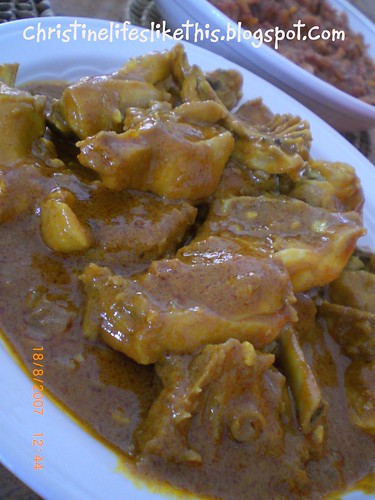 dry chicken curry
