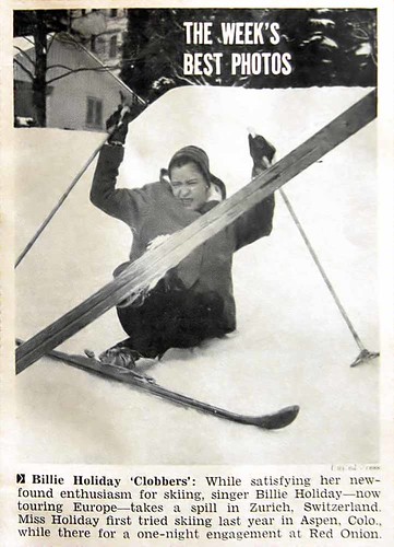 Billie Holiday Skiing in Zurich - Jet Magazine Feb 25, 1954 por vieilles_annonces.