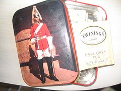 T is for Twinings Tea (the inside of the tin)