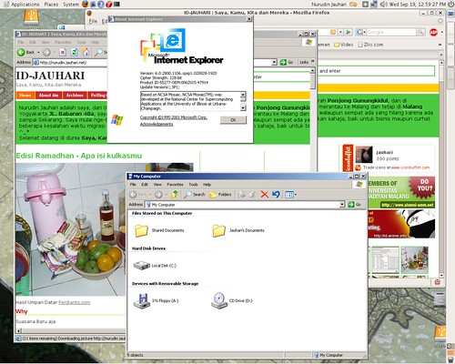 Ubuntu & Windows XP Merger Screenshot