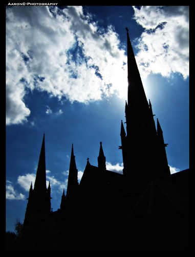 St Patrick Cathedral silhouette
