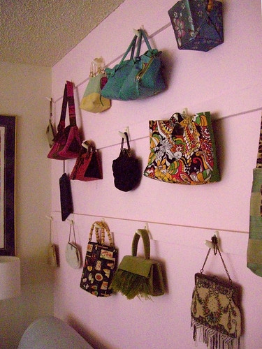 Pink purse wall