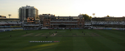 The Lord's Pavilion at Dusk